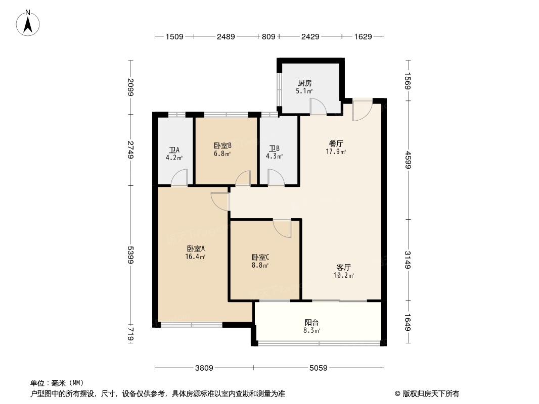 泉州正荣·宝嘉江滨府户型图