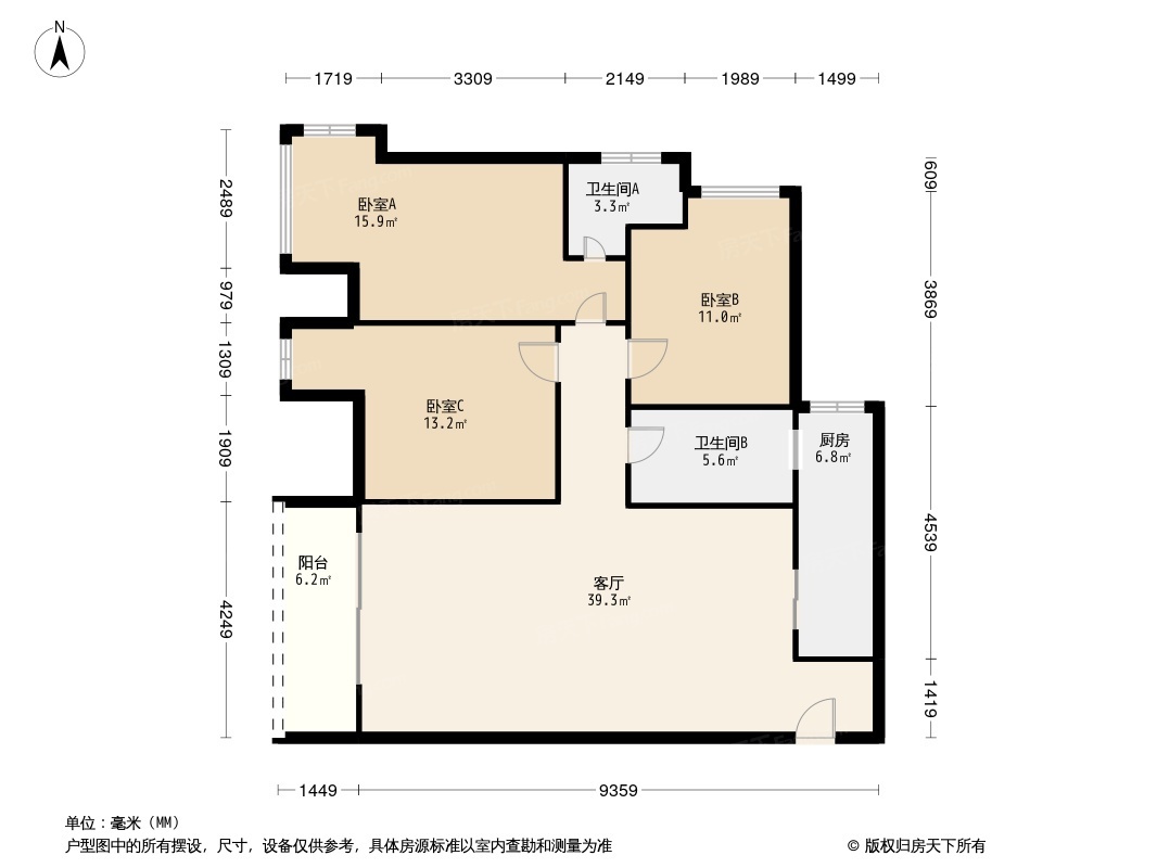 大鼎世纪滨江户型图