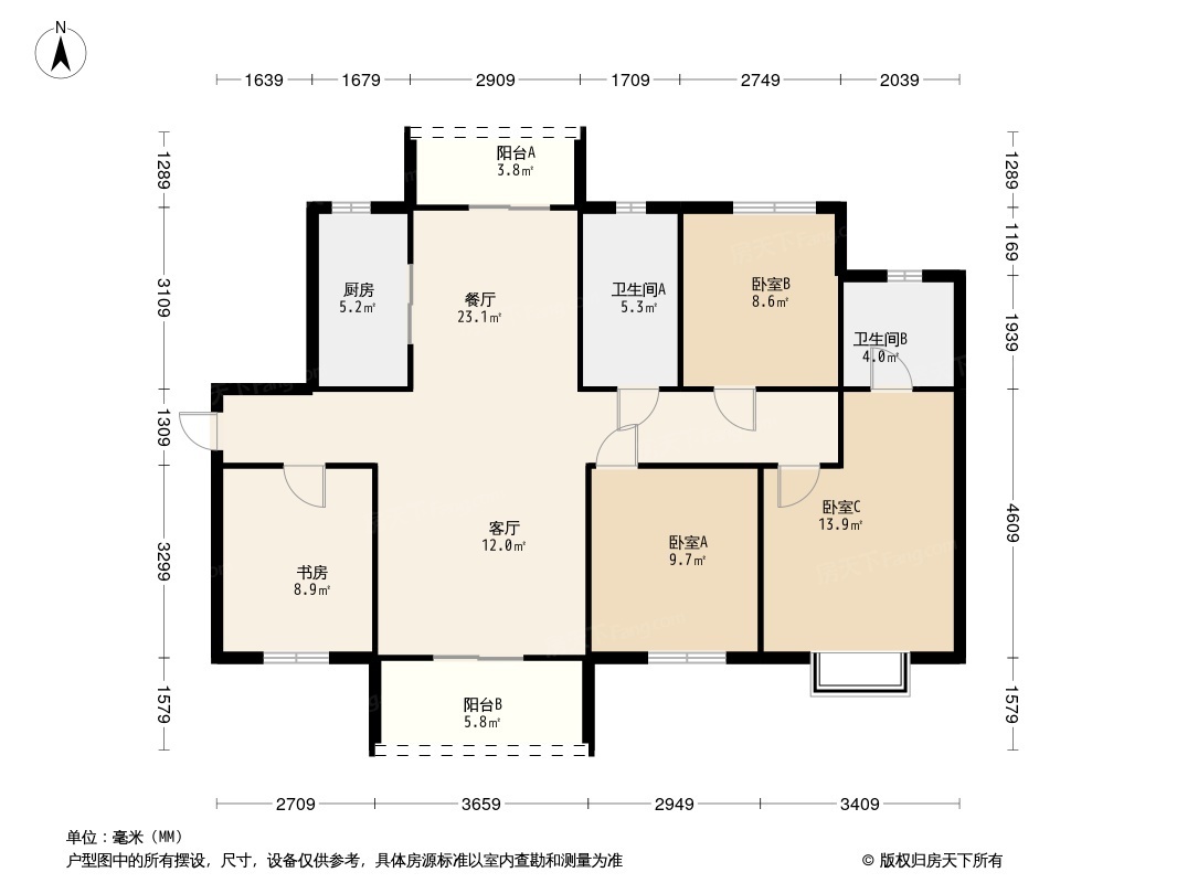 美的金科郡户型图