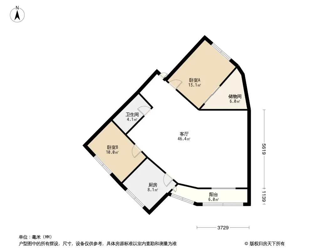 北洋花园户型图