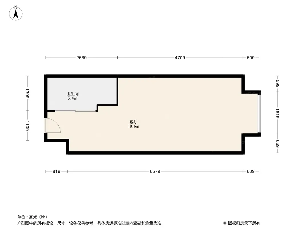 誉峰遇见公寓户型图