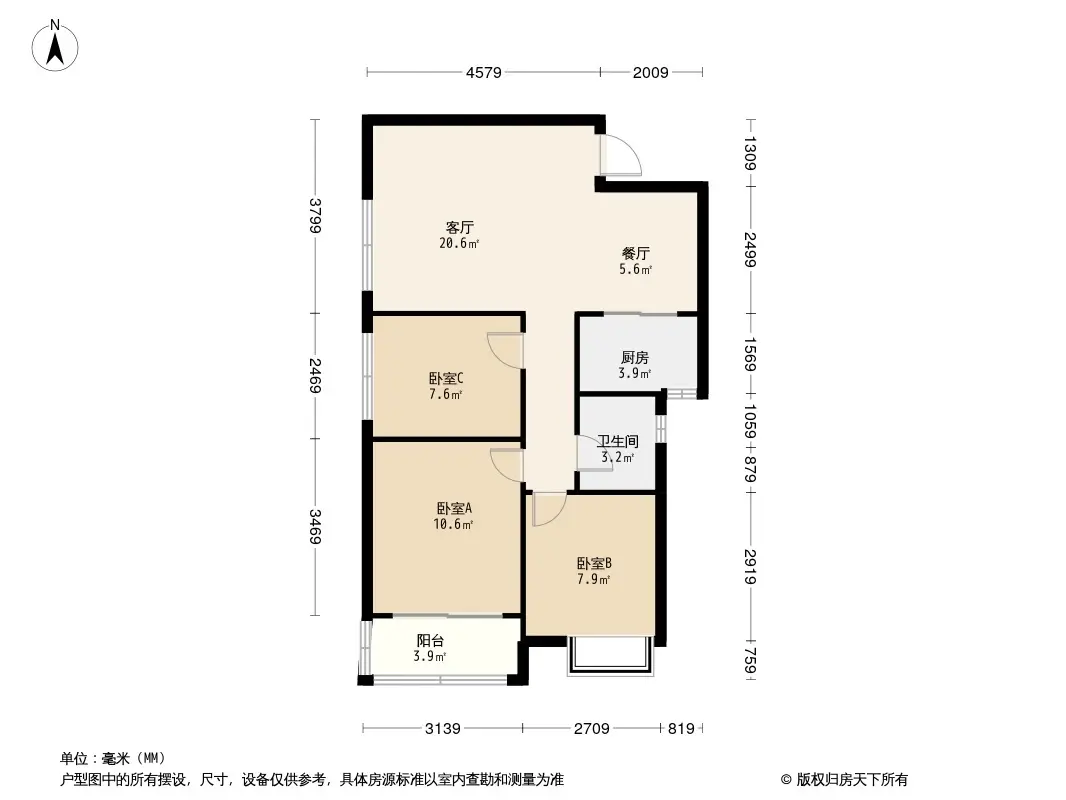 融创珞瑜路95号户型图