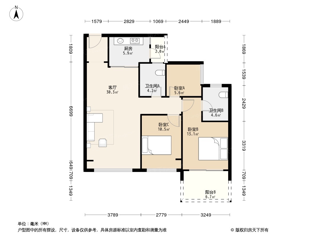 颐安·都会中央2期户型图