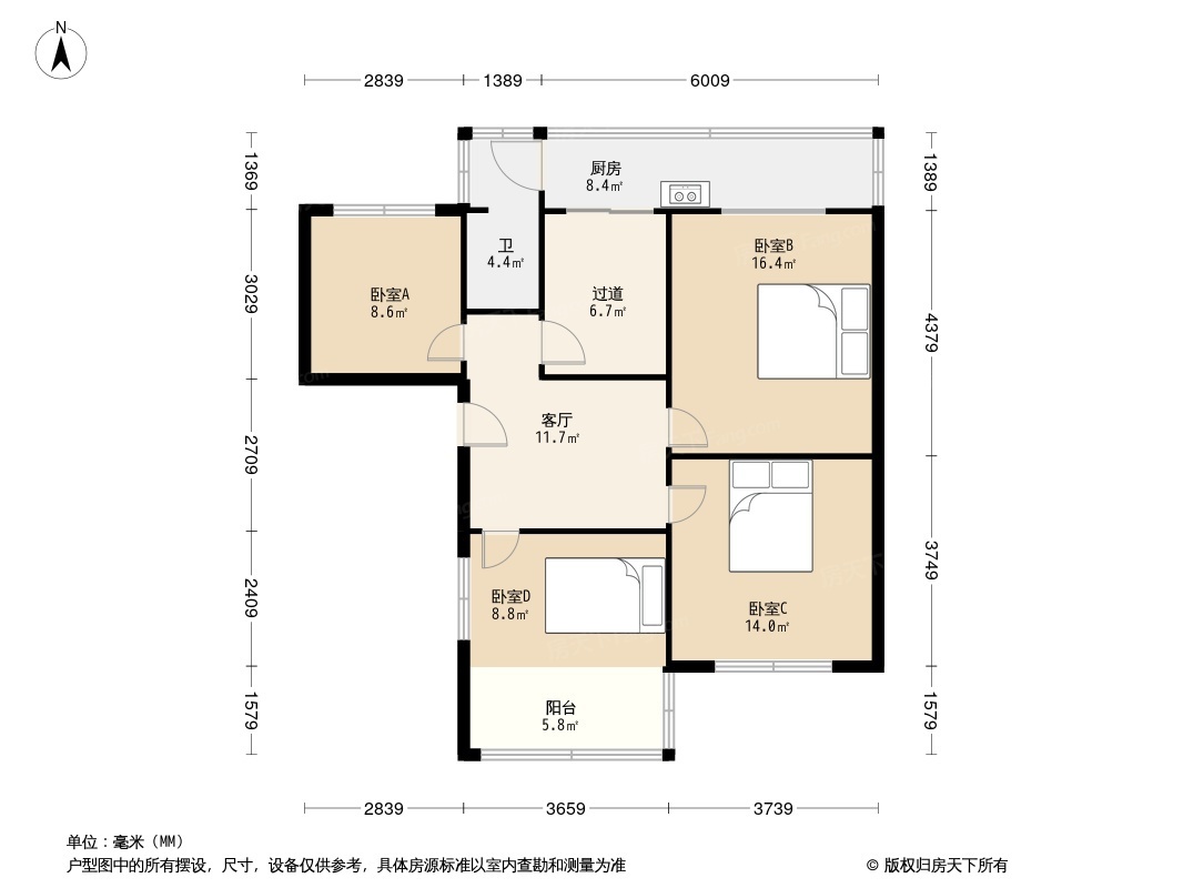 金银湾179号院户型图