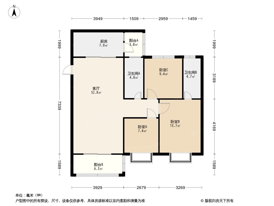 雍翠新城户型图