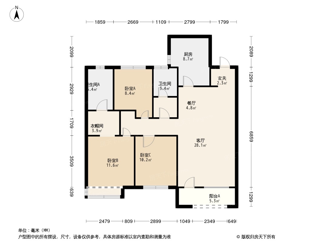 龙湖春江天玺户型图