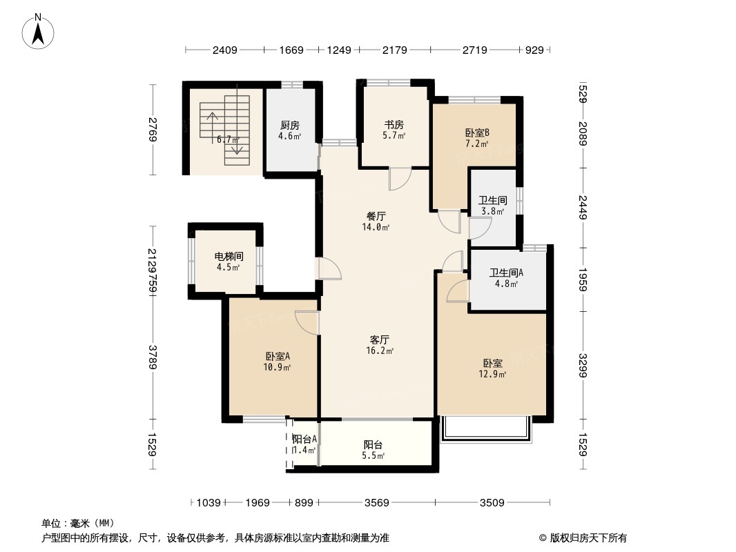 锦华茗邸居住小区户型图