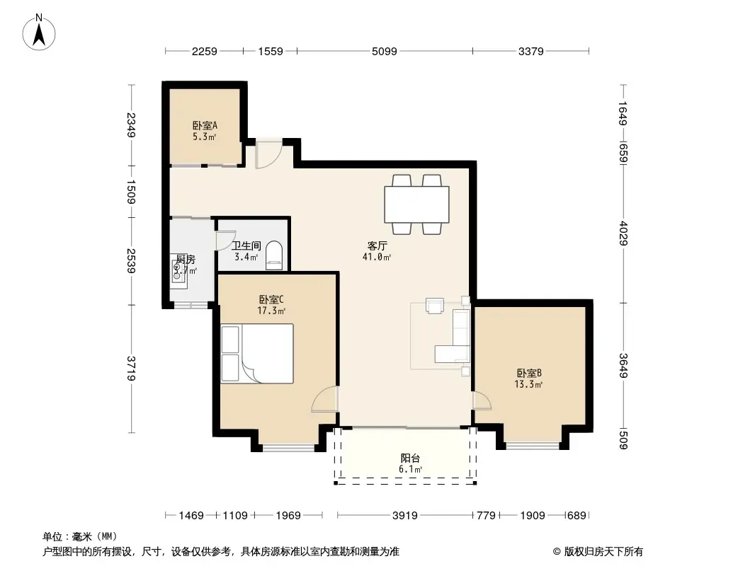 金德西苑户型图