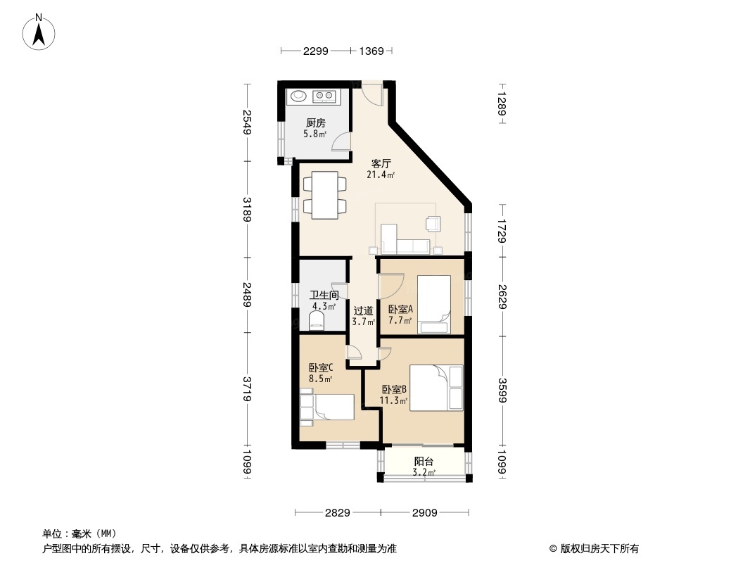 淘金花园户型图