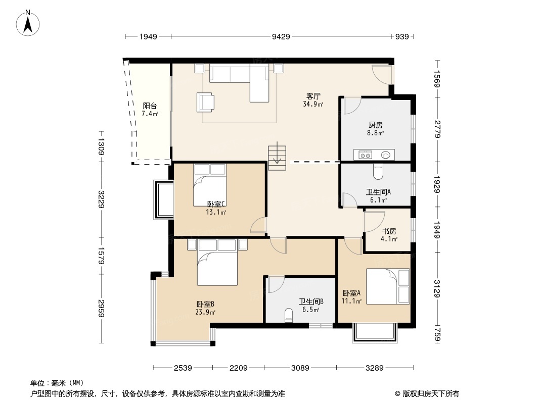 海天花园户型图