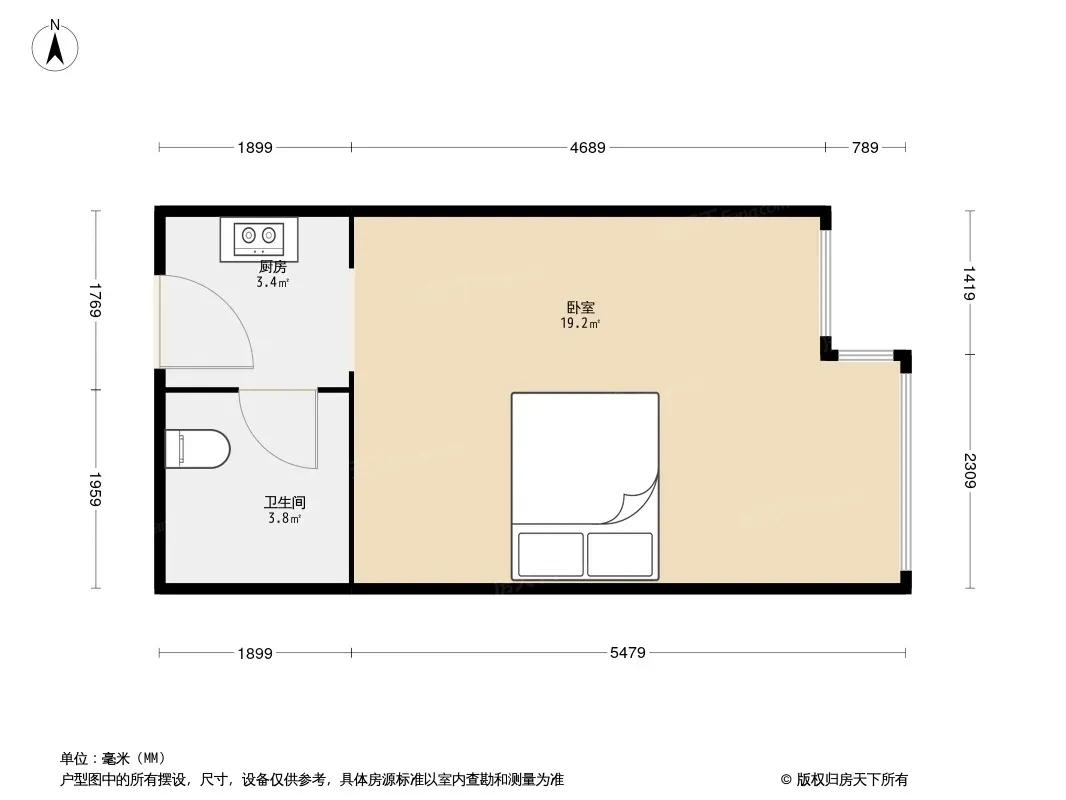 白领公寓户型图