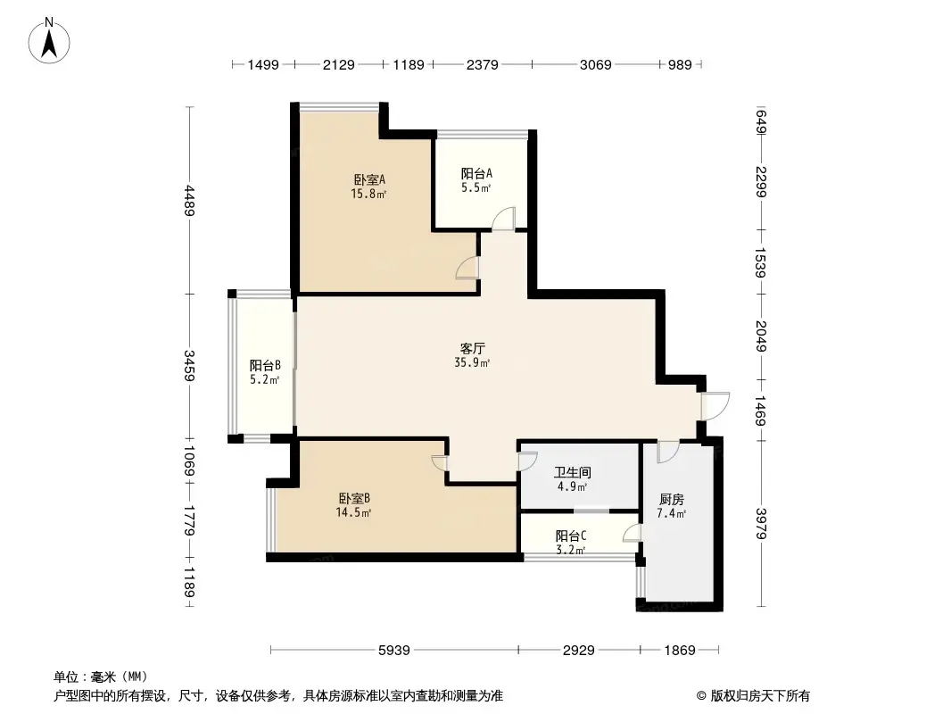 北京城建熙城户型图