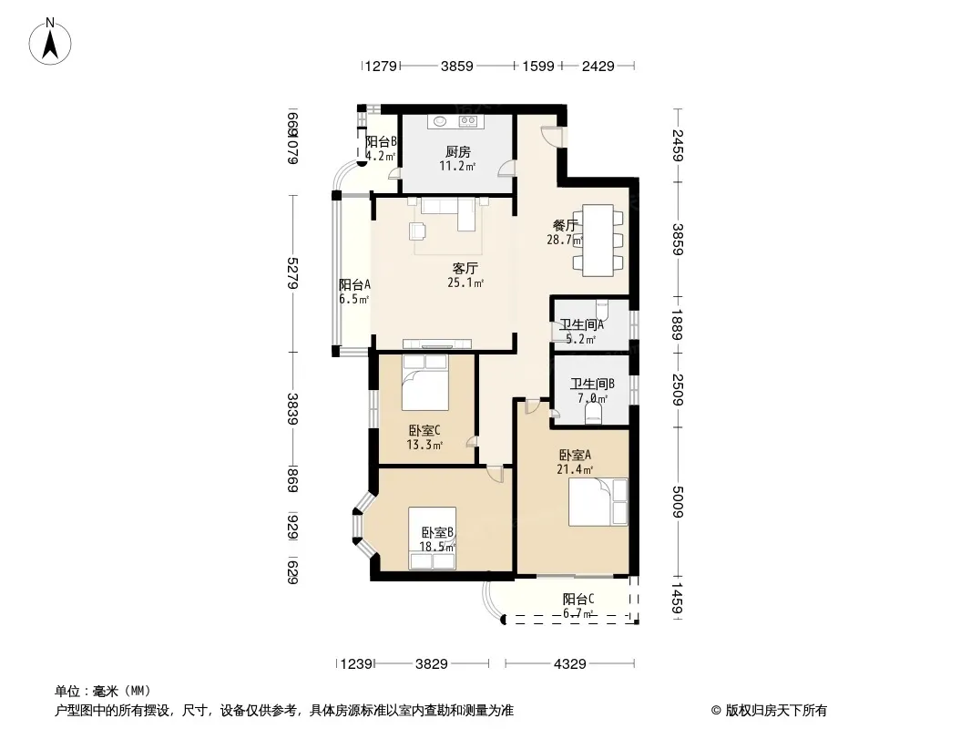 方正花园户型图