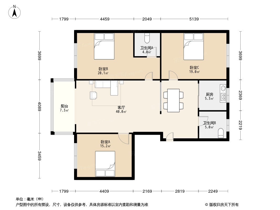 沙河庭院户型图