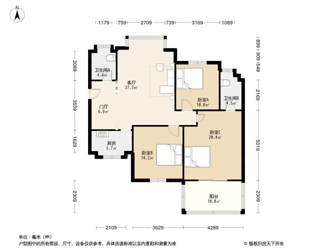 成华东方苑户型图