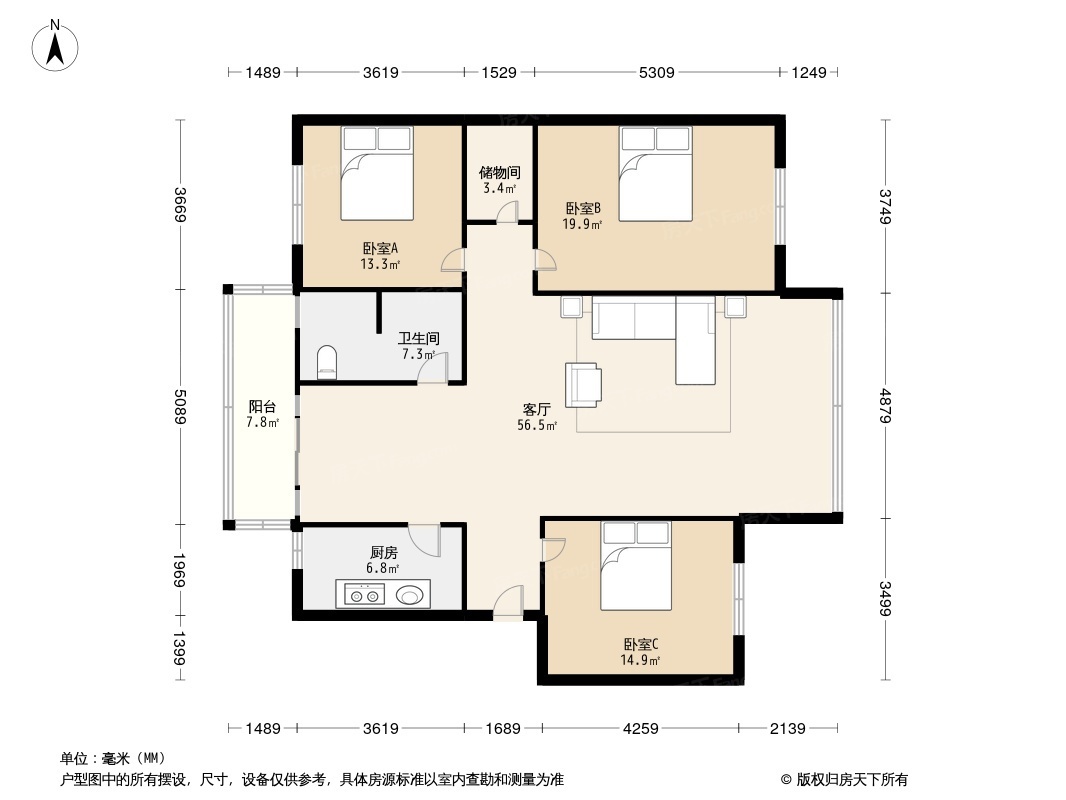 璧山工商局家属院户型图