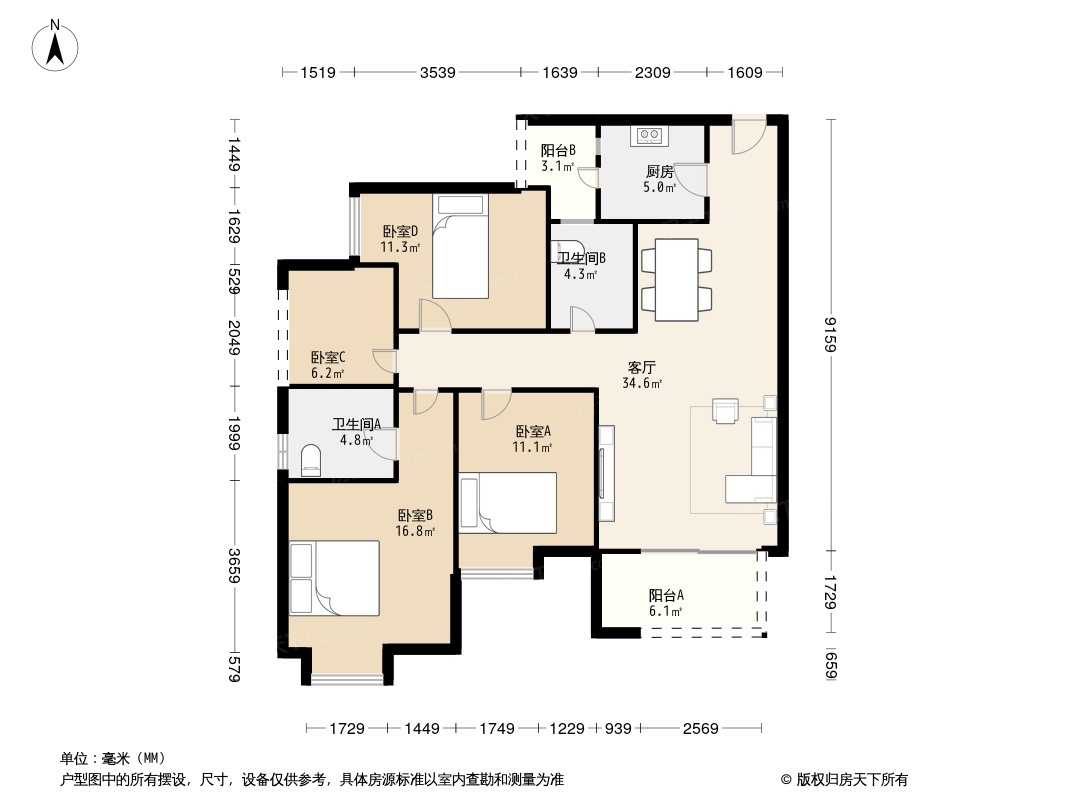 融汇国际温泉城童话里户型图