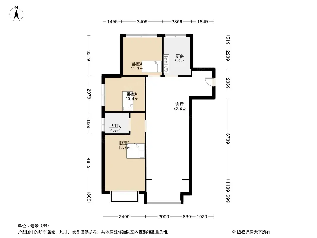 天山龍玺别墅户型图