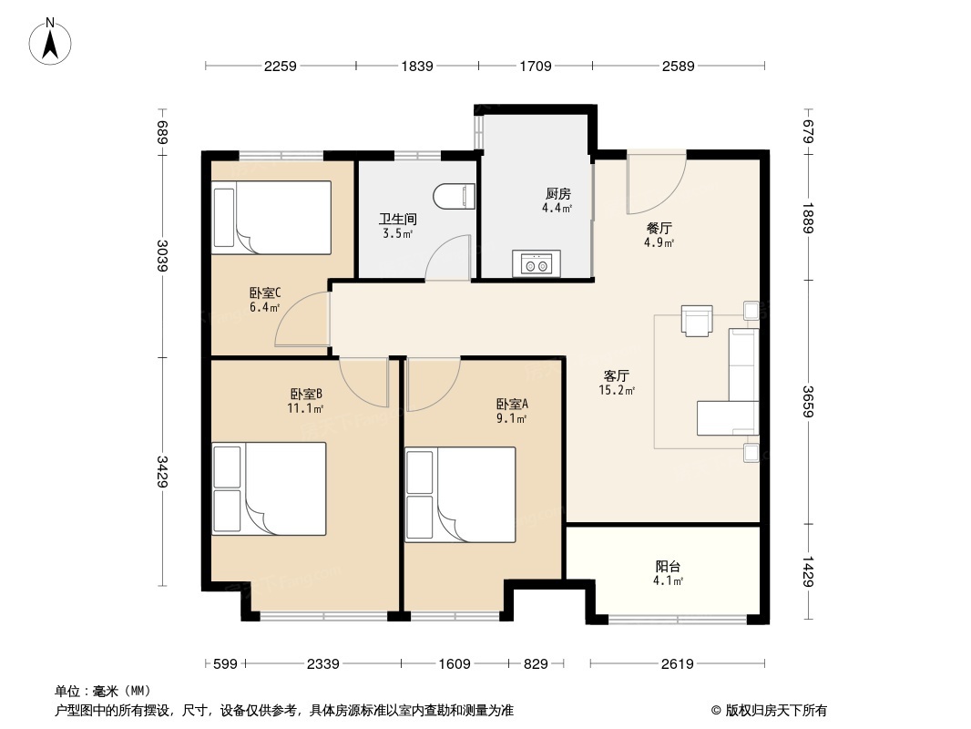 华邦观筑里户型图