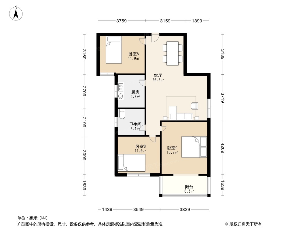 聚龙花园户型图