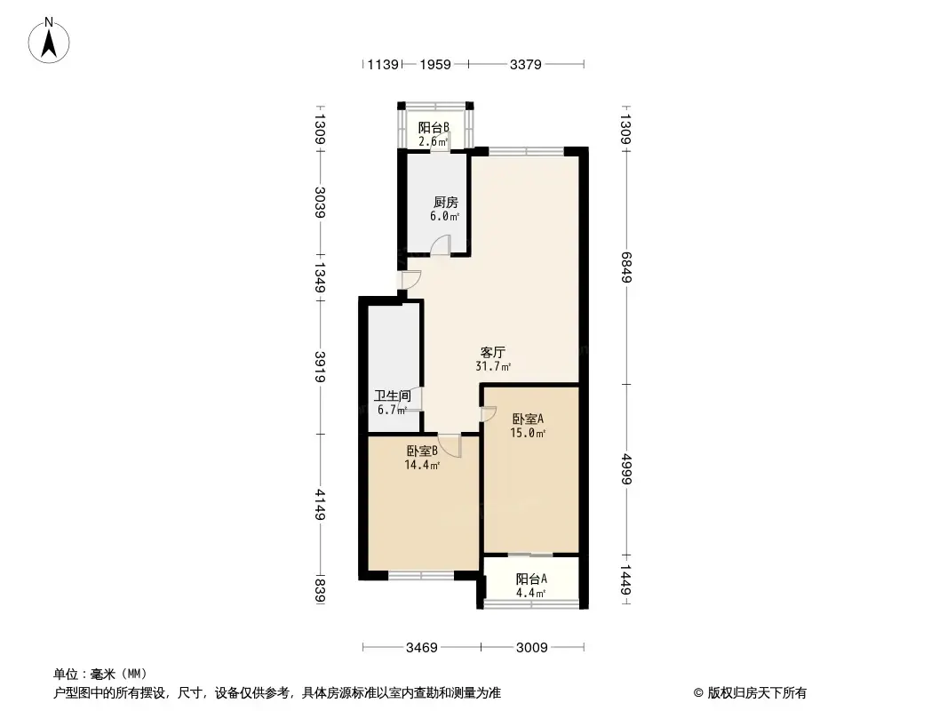 河西区昆仑公寓户型图