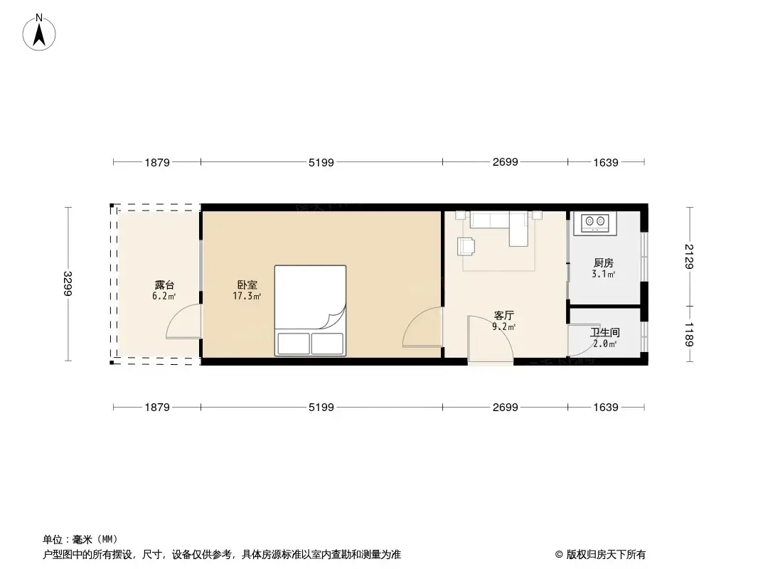 哈尔滨道181-189号户型图