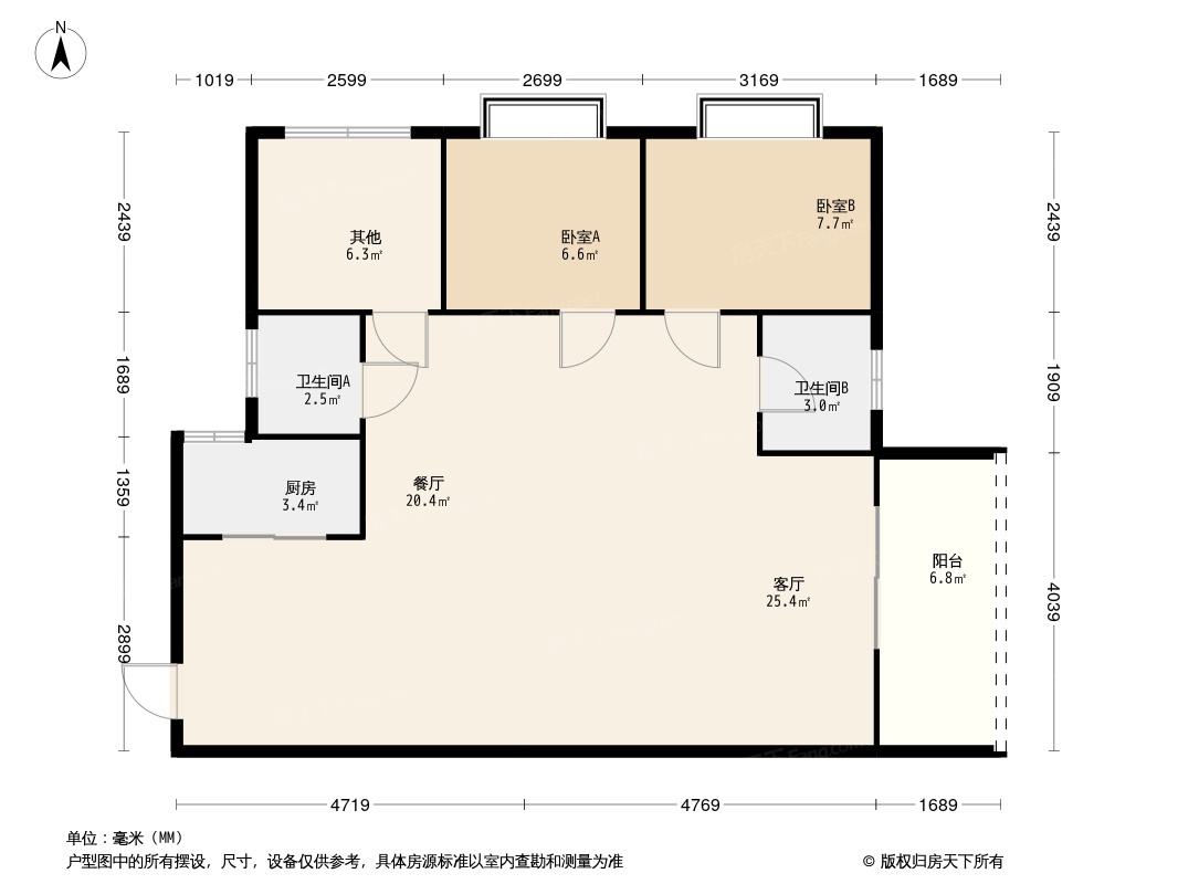 首创禧瑞园著户型图