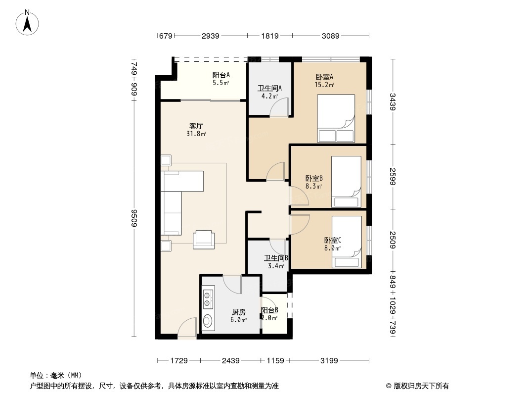 万科金域华庭户型图