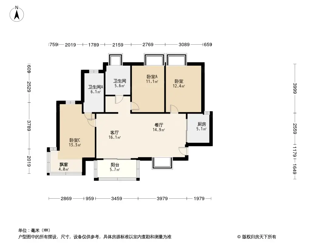 天琴湾户型图