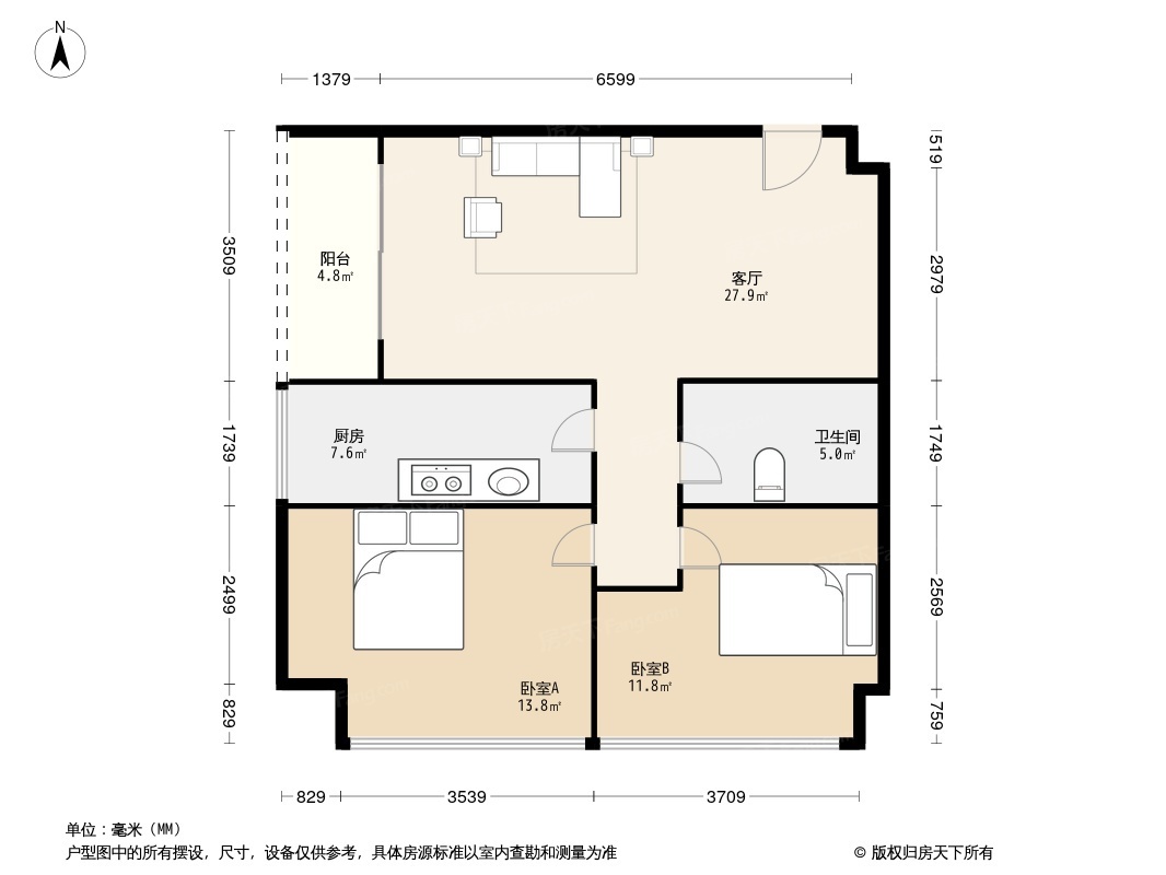 珠江彩世界户型图