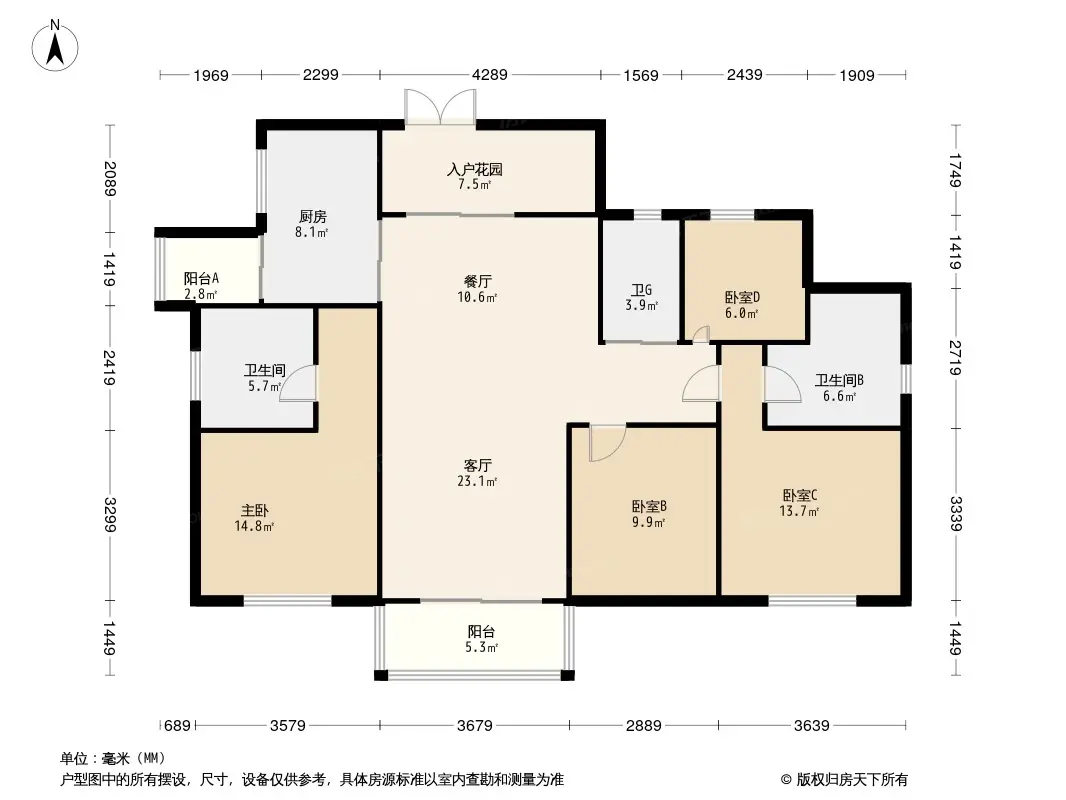 天誉·虹悦1925户型图