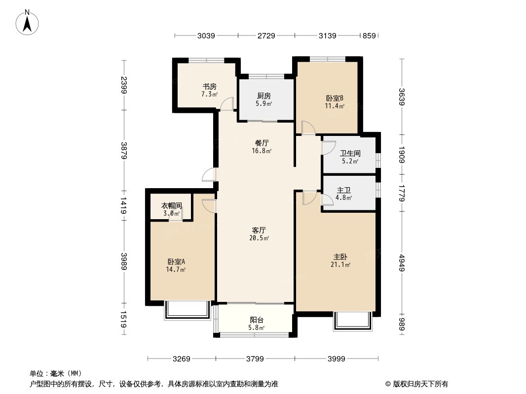 美的·雍翠园户型图