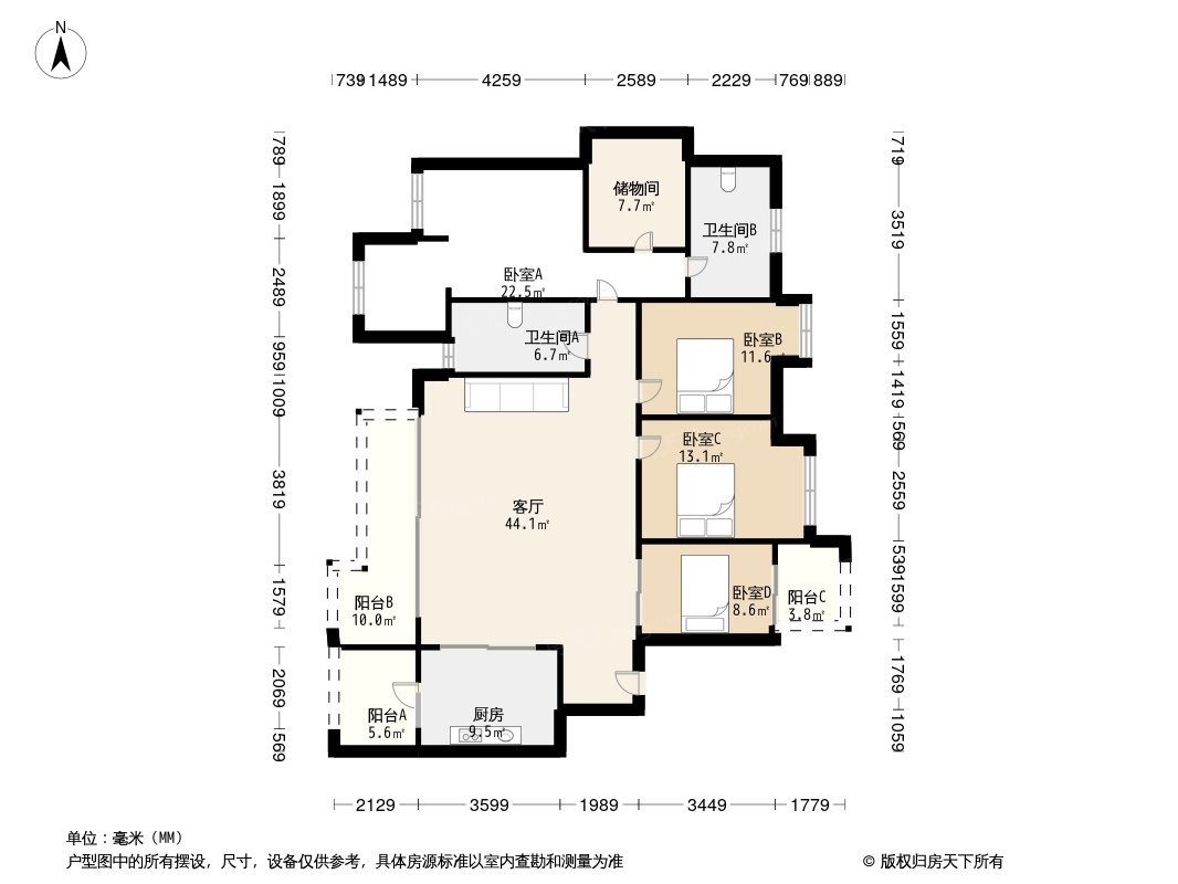 新江与城清晖岸户型图