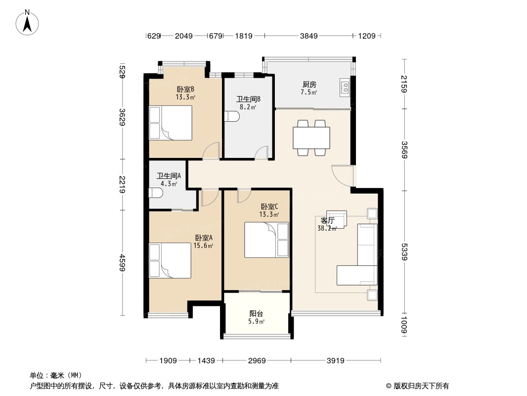 宁大花园户型图