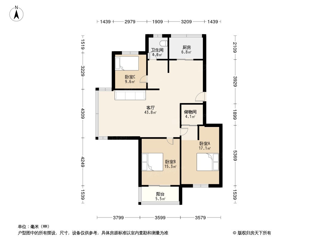 西城印象户型图