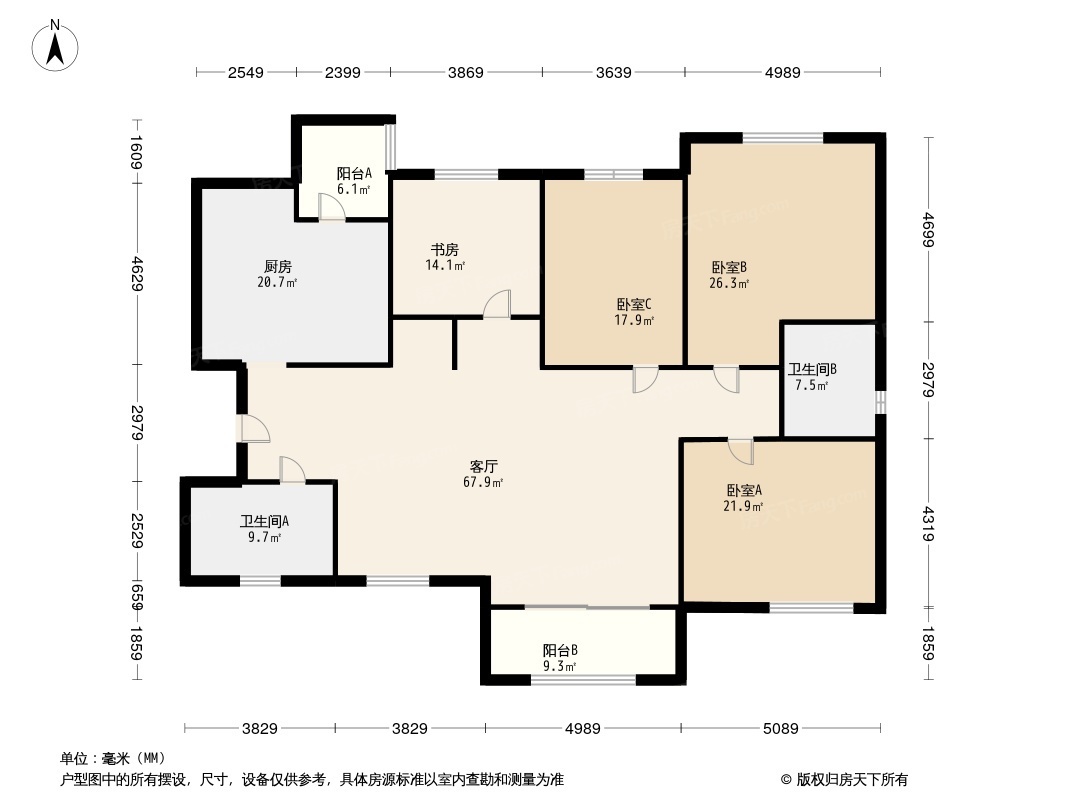 融汇半岛玫瑰公馆户型图