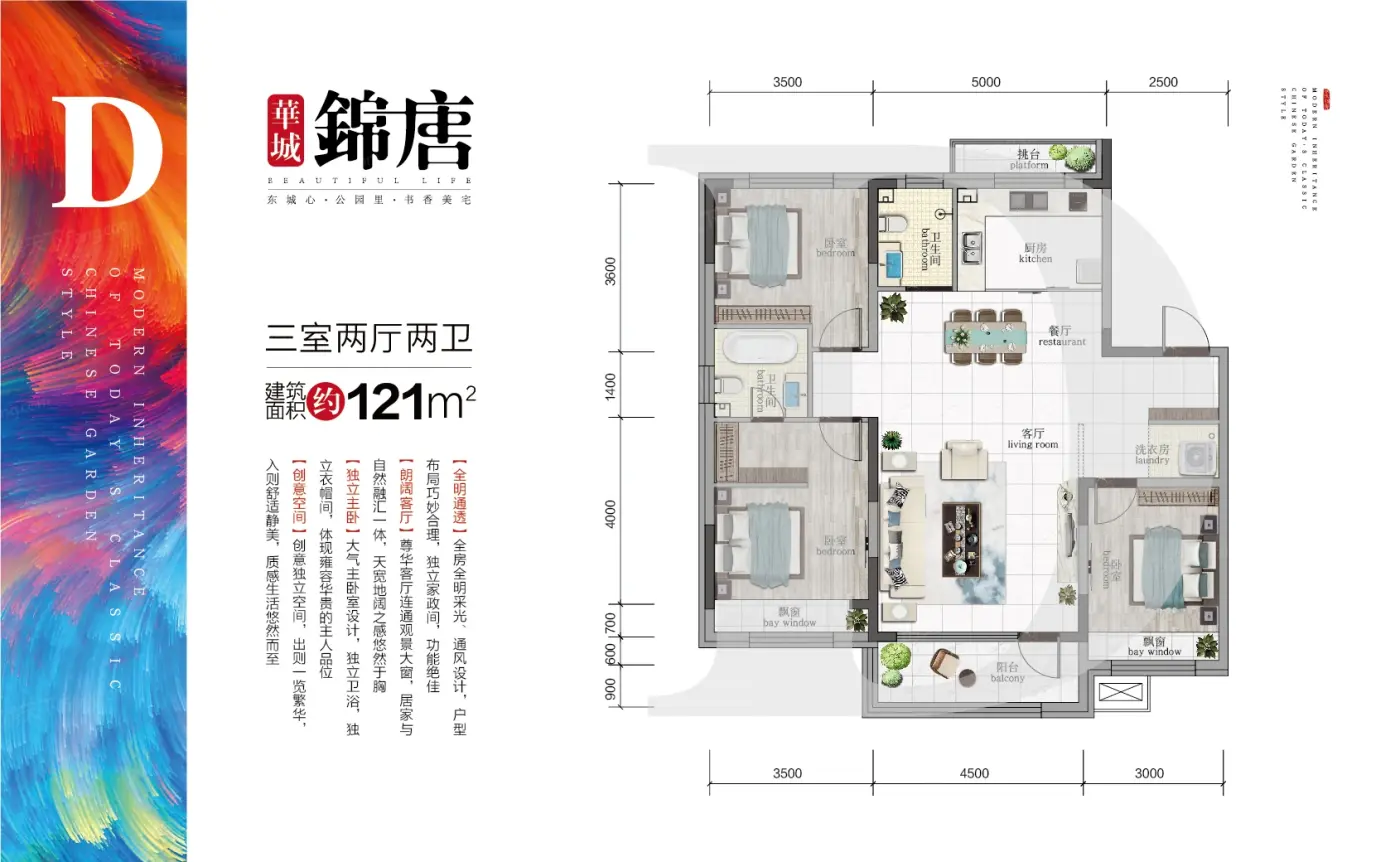 户型图:121平户型