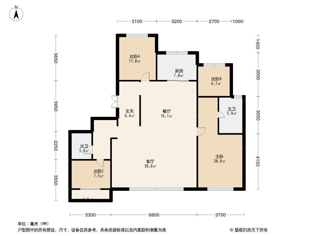 长安和玺户型图