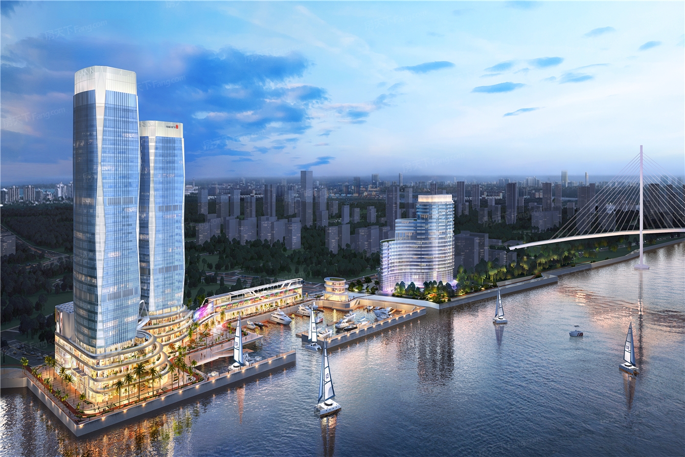 华彩海口湾广场写字楼在售预计2022年12月底交房