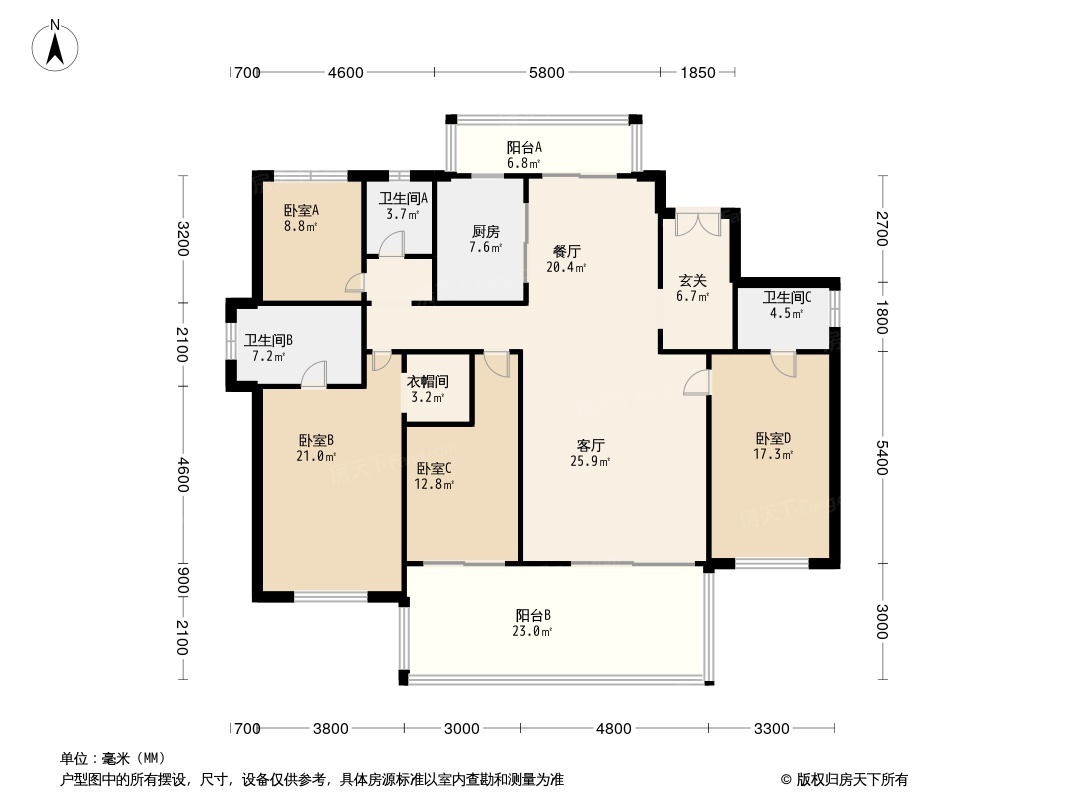 中化润达丰滨江樾城户型图