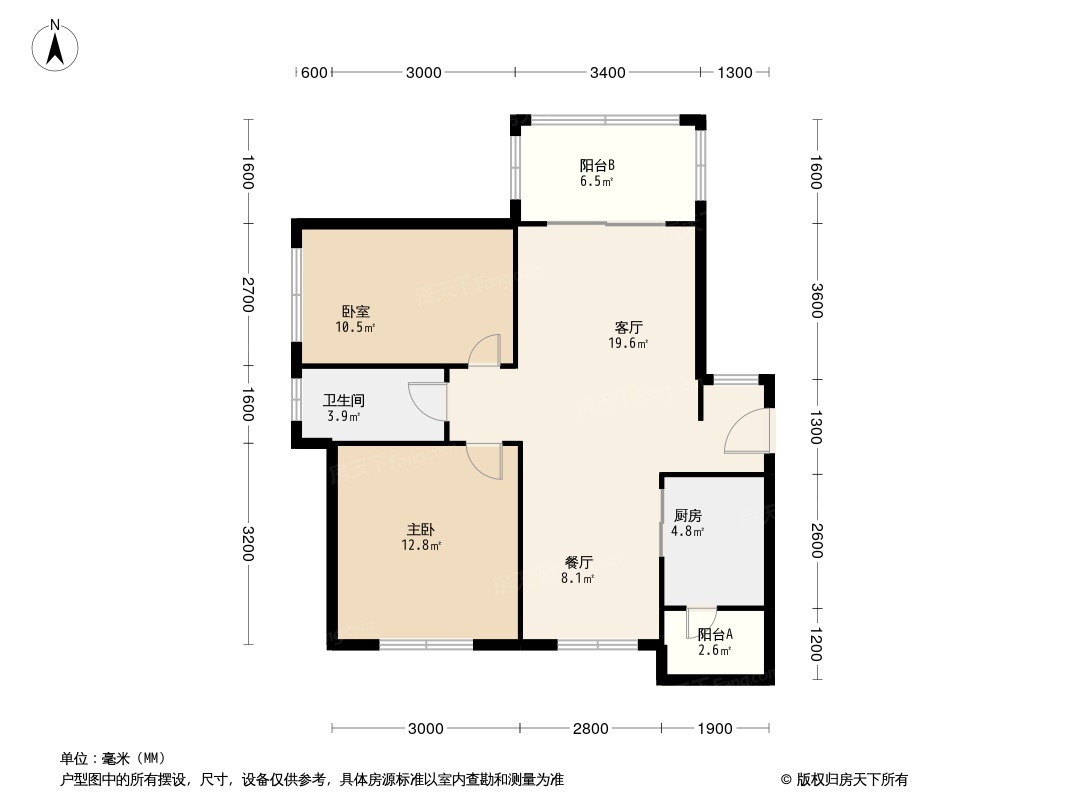 中粮云景广场户型图