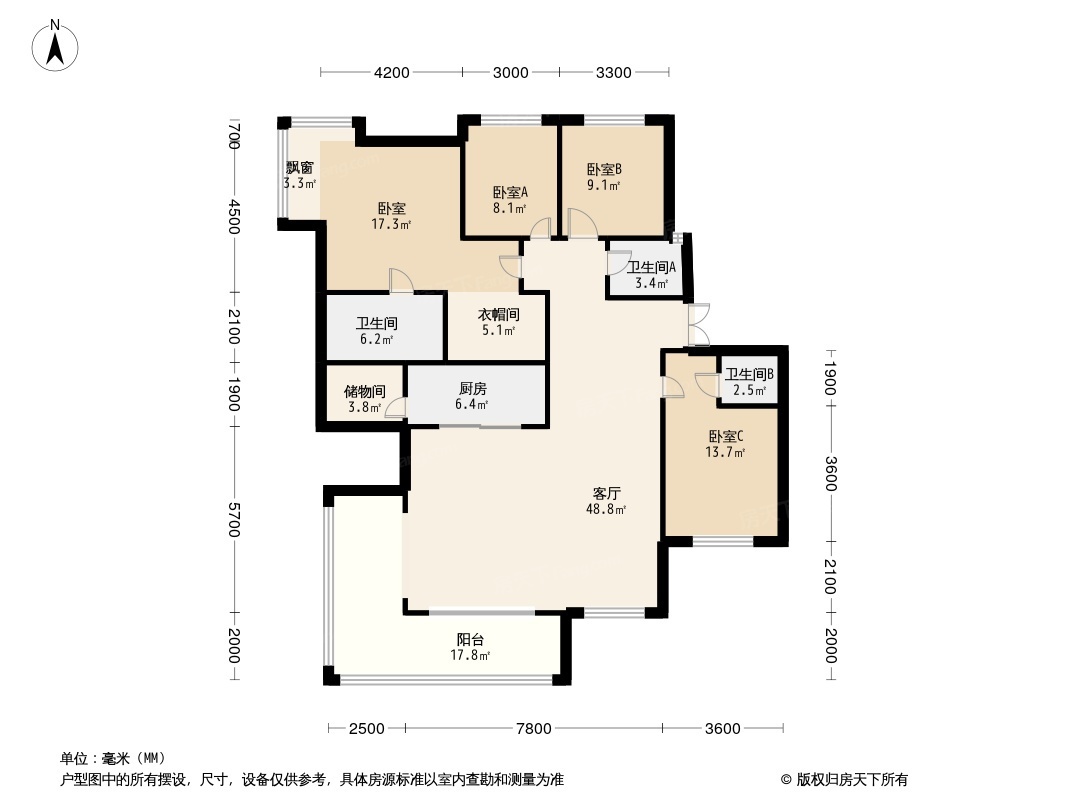 人居璟云庭户型图