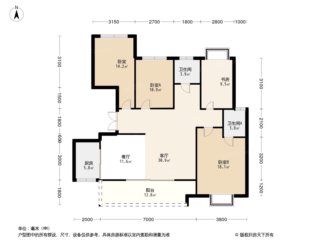 兴城人居瑞云府户型图