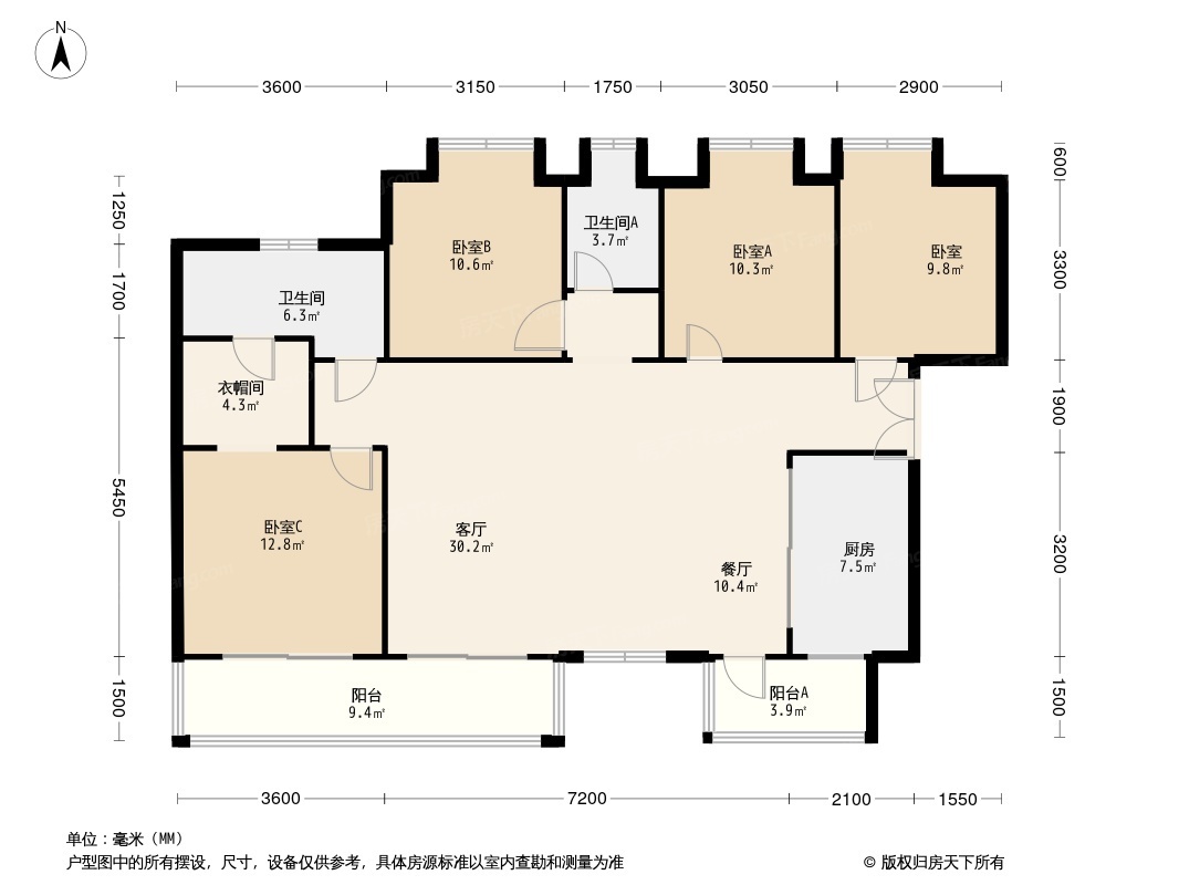 卓越云际户型图