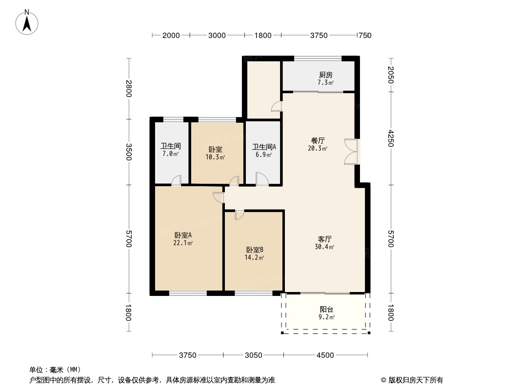 万科君逸户型图