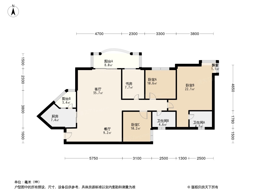 祈福万景峰户型图