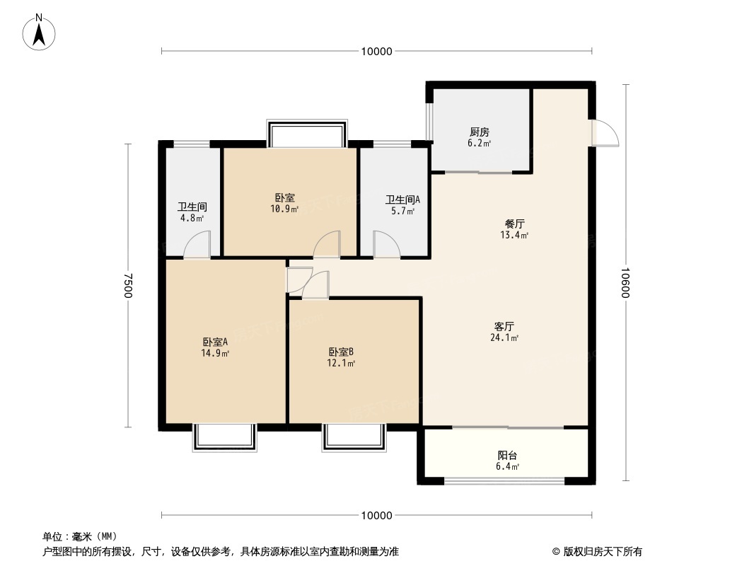 奥园滨江国际户型图