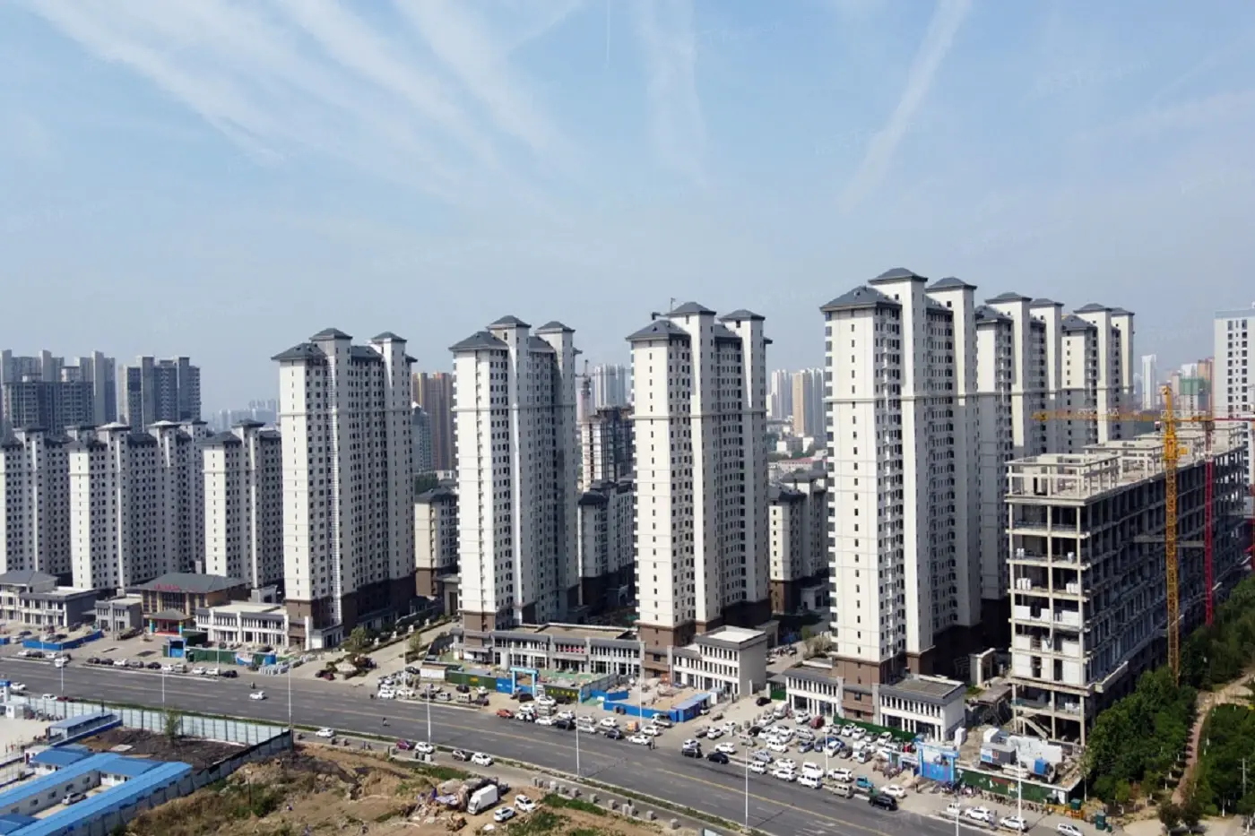 实景图:5.11日群体楼栋实拍
