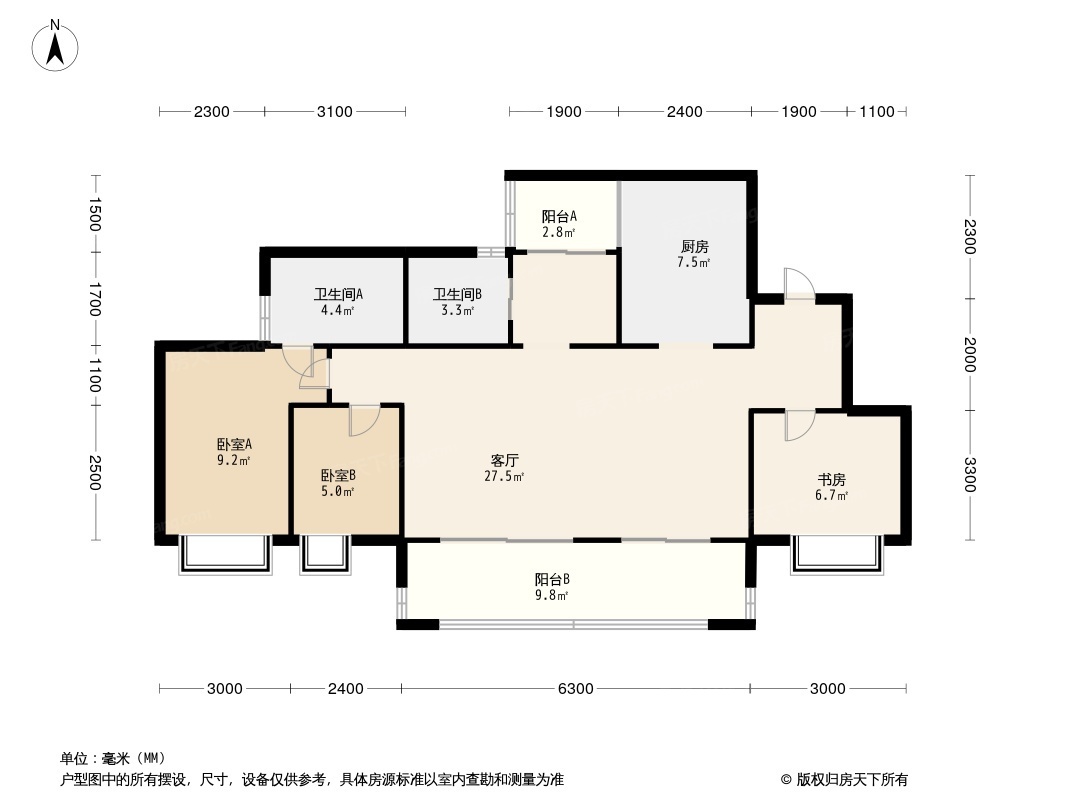 深度解析:玖著天宸89㎡户型在售