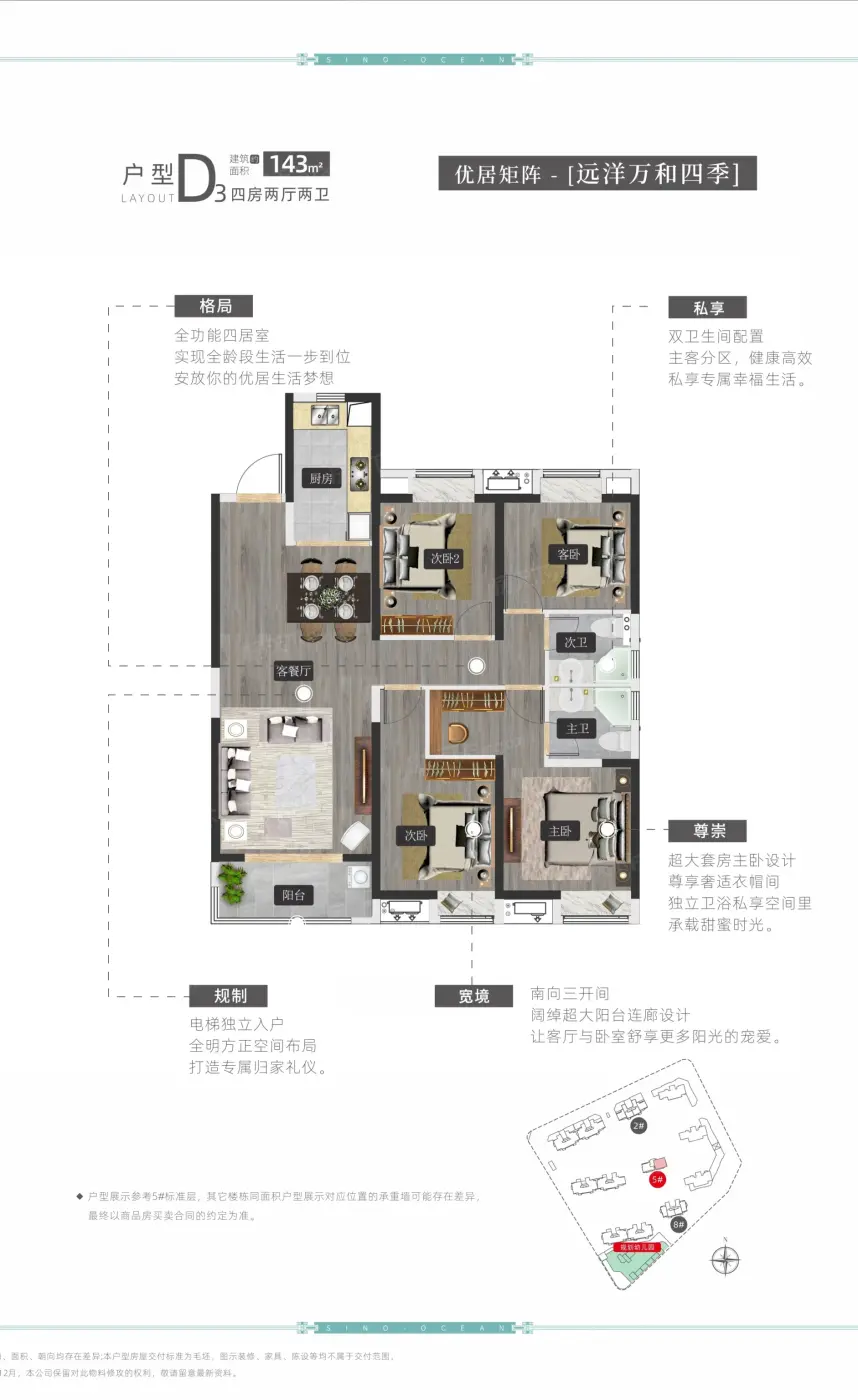 00平方米      户型举例:5#d3户型(查                  华发中城荟
